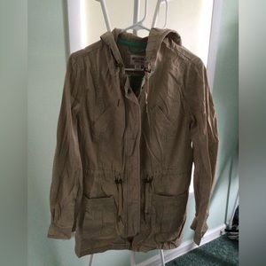 Khaki light spring/fall jacket, Mossimo size XL
